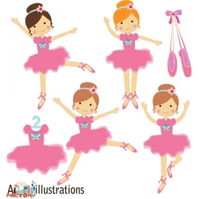Ballerina Clipart Illustrations By Asmaa Murad  Drawings Illustration