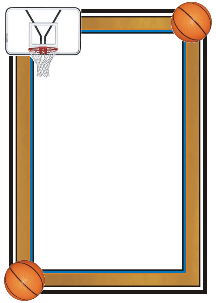 Basketball Border Clip Art   Clipart Best