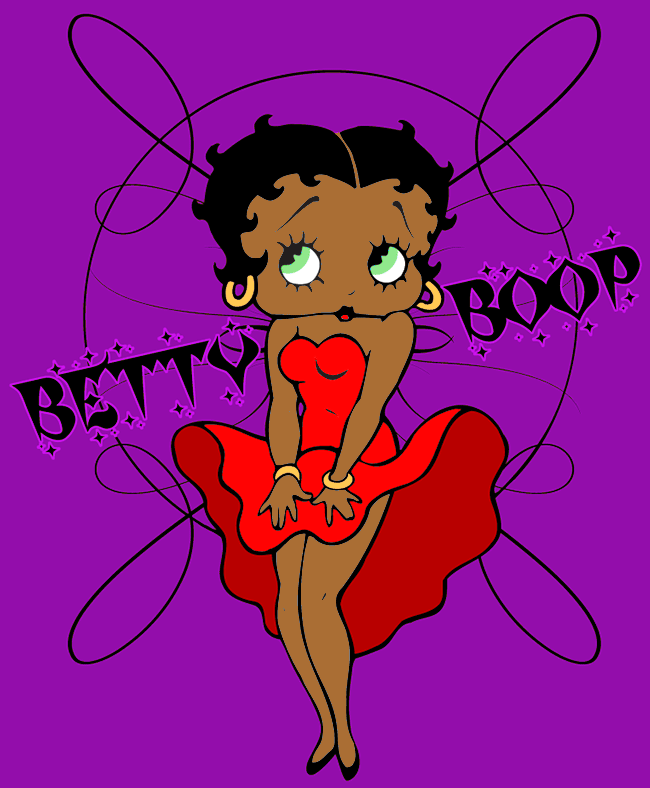Betty Boop Pictures Archive  Betty Boop Cool Breeze   Red Dress