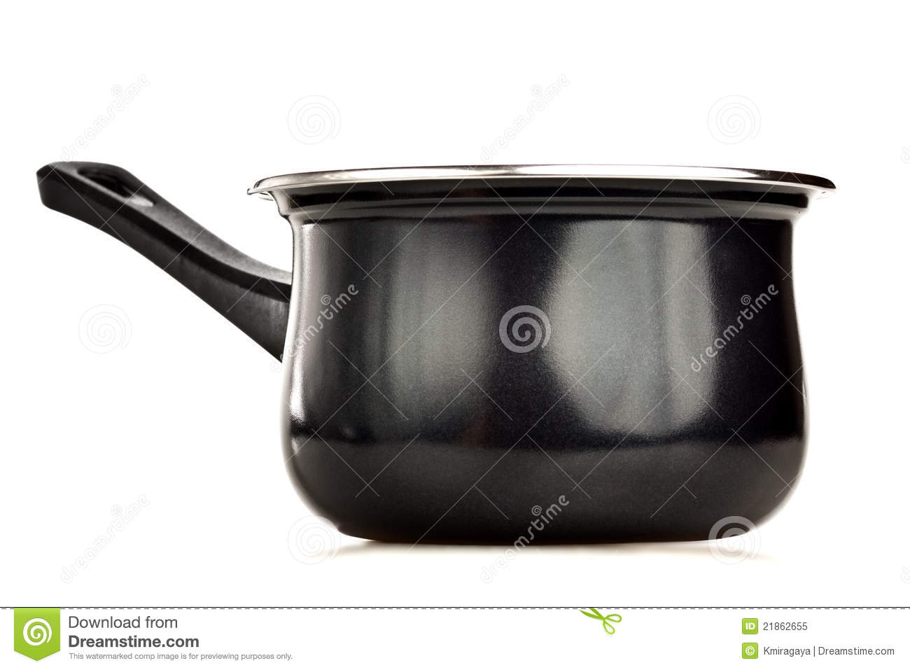Black Cooking Pot Isolated On White Royalty Free Stock Photo   Image    