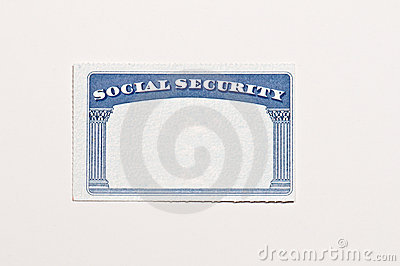 Blank Social Security Card Royalty Free Stock Images   Image  21843389