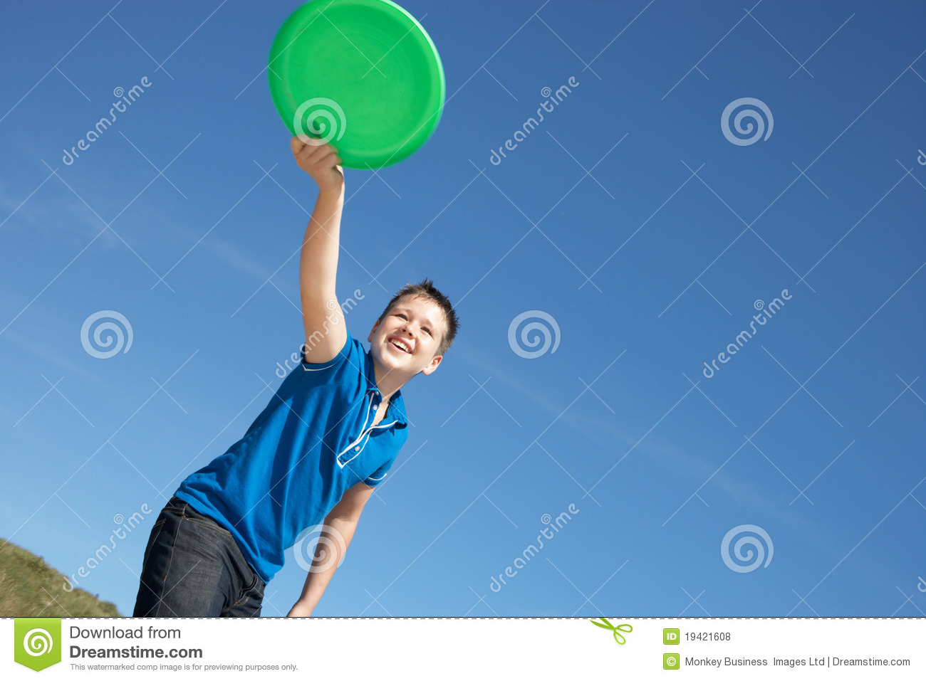 Boy Playing Frisbee On Beach Royalty Free Stock Photos   Image    