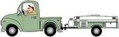 Clipart Of Truck And 5th Wheel Trailer K11436231   Search Clip Art