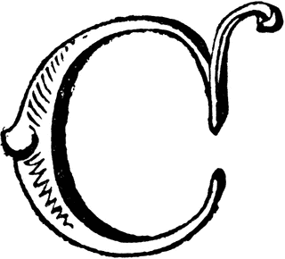 Decorative Letter C   Clipart Etc