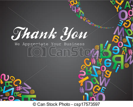 Eps Vectors Of We Appreciate Your Business   Suitable For Thanks Card