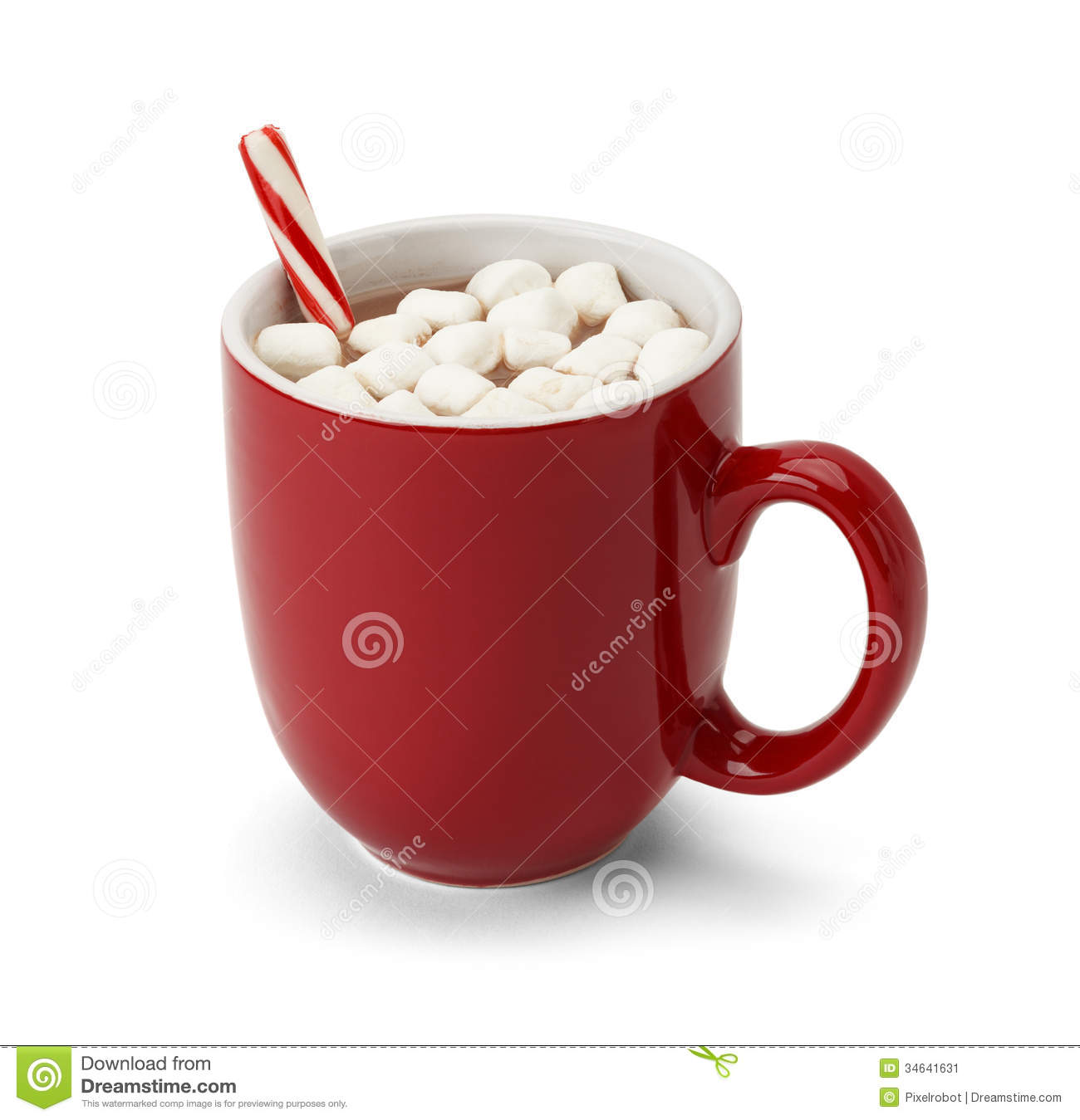 Hot Cocoa With Marshmallows Clipart Hot Chocolate Stock Image