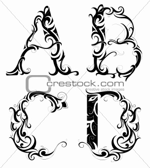 Image 4736137  Floral Abstraction With Letters