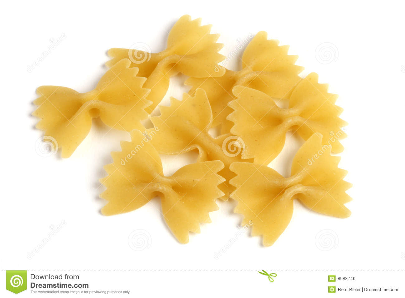 Italian Pasta Background   Farfalle Bow Tie Pasta
