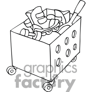Pick Up Toys Clipart Black And White Box Clip Art Photos Vector