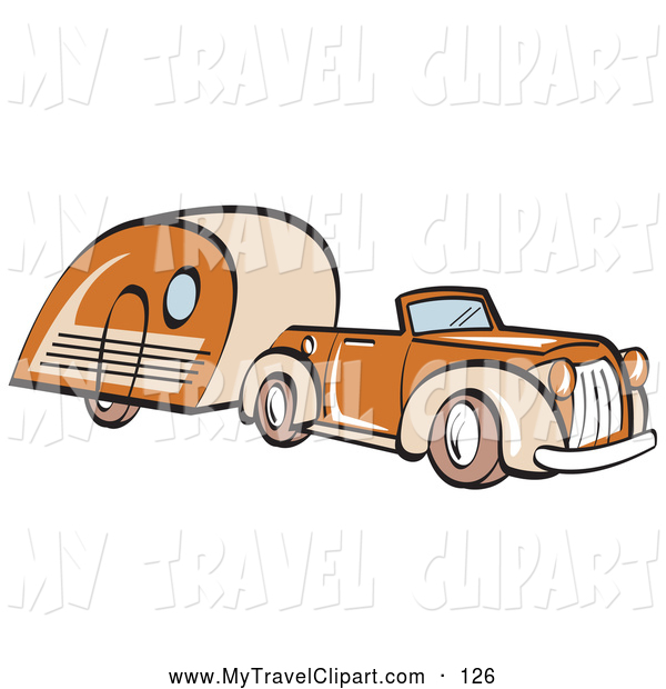 Preview Clipart Of A Vintage Car And Eiffel Tower In Paris By Leonid