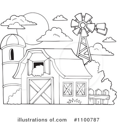 Royalty Free  Rf  Barn Clipart Illustration By Visekart   Stock Sample