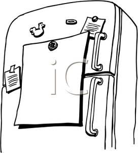 Showing Gallery For Refrigerator Clipart Black And White