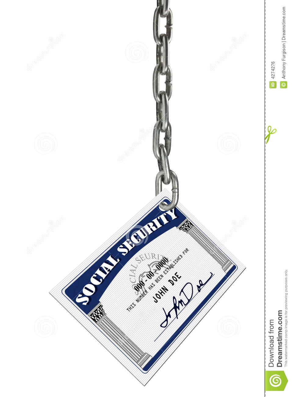 Social Security Card Royalty Free Stock Image   Image  4274276