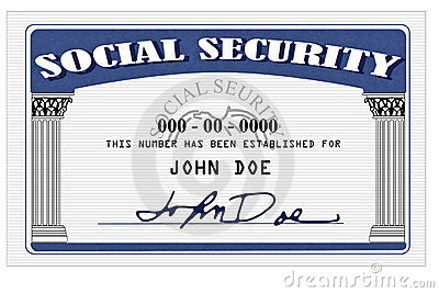 Social Security Card Royalty Free Stock Images   Image  4273859