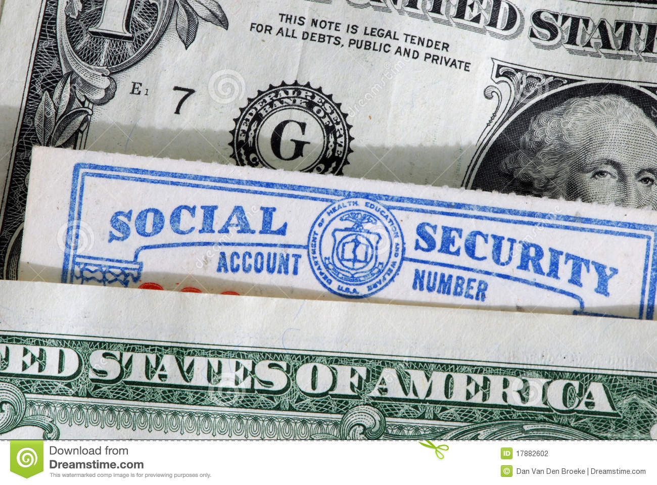Social Security Card Stock Photography   Image  17882602
