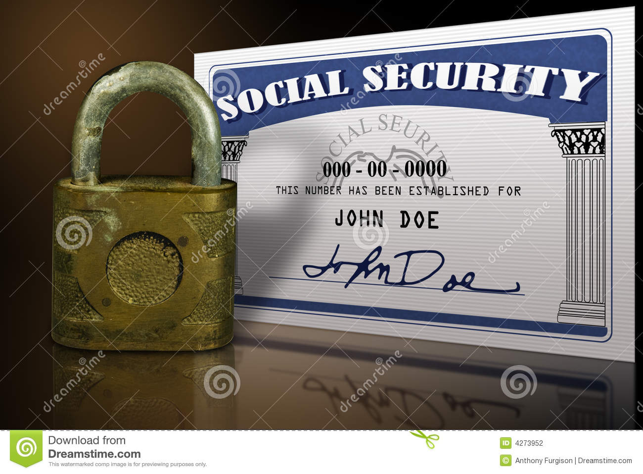 Social Security Card Stock Photography   Image  4273952