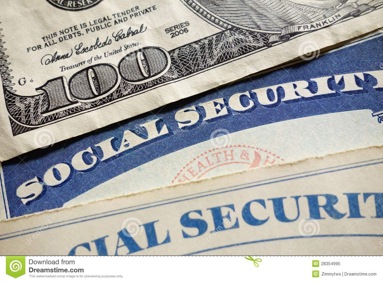 Social Security Cards Royalty Free Stock Photo   Image  28354995