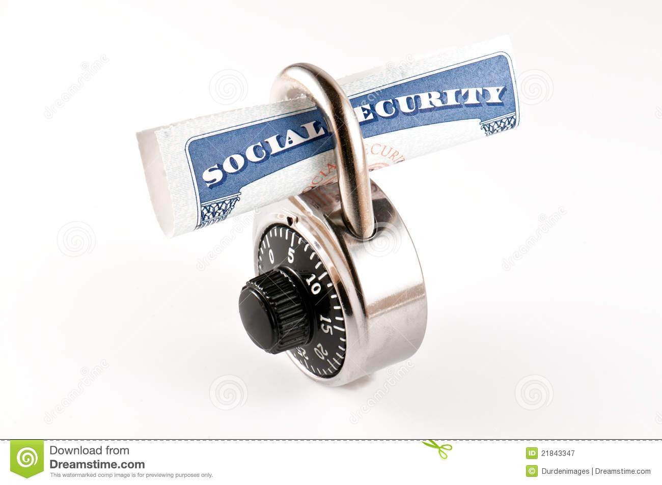 Social Security Padlocked Royalty Free Stock Photography   Image    