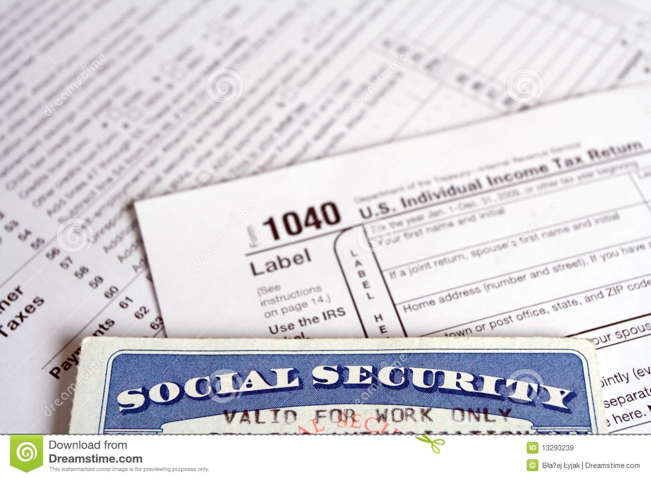 Social Security Tax On Form 1040 