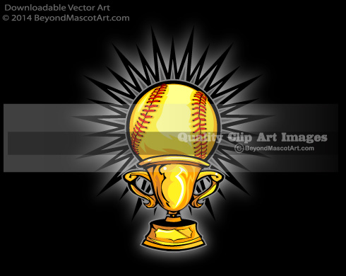 Softball Trophy Art Softball Trophy Clipart 1403 Softball Trophy