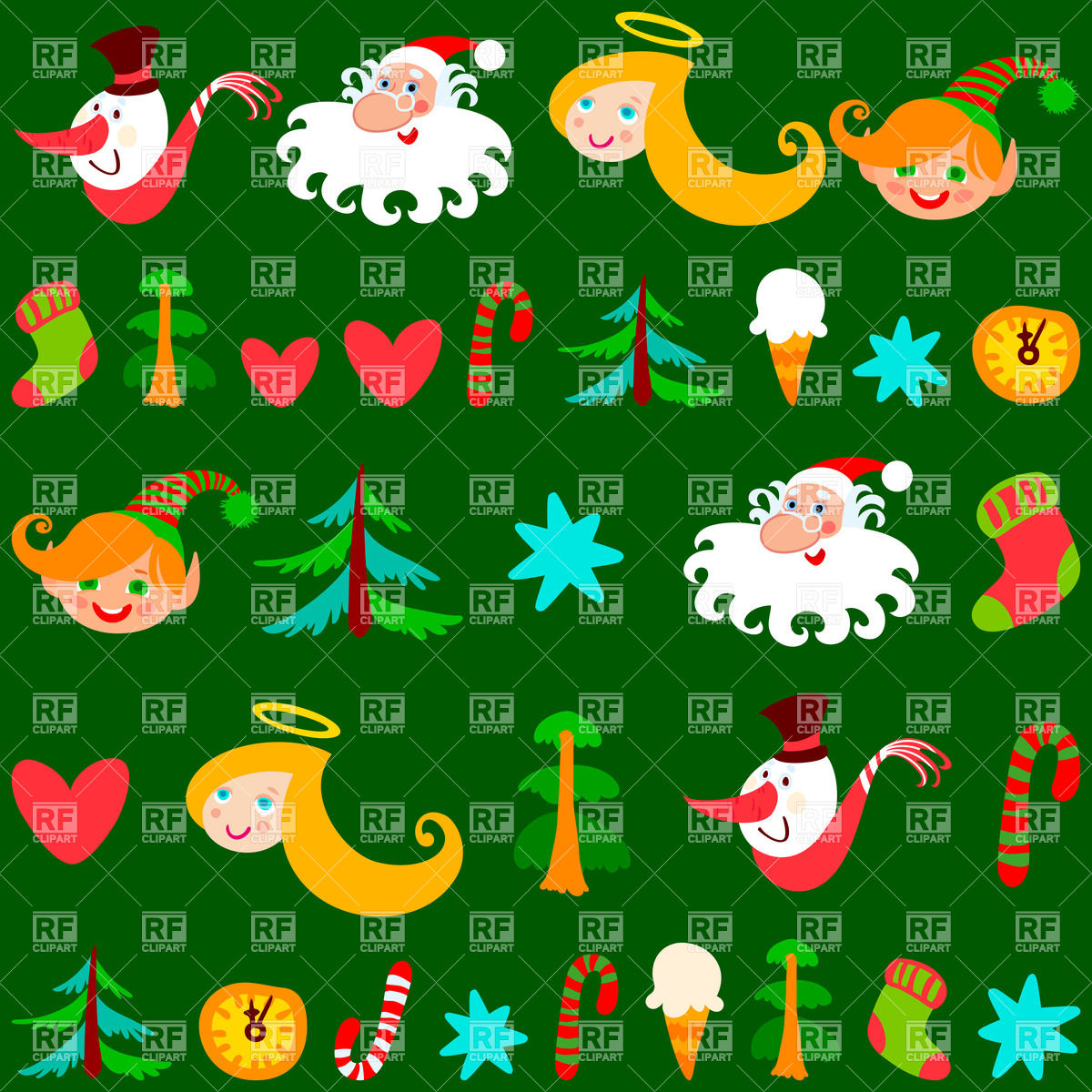 Christmas Background With Holiday Symbols Holiday Download Royalty    