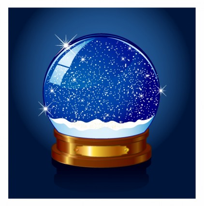 Christmas Snow Globe Free Vector In Adobe Illustrator Ai    Ai