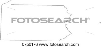 Clip Art   Pennsylvania Map  Fotosearch   Search Clipart Illustration