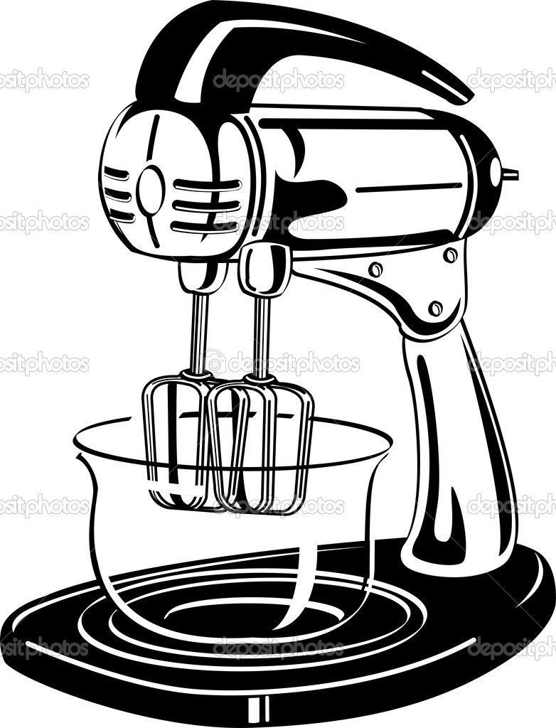 Clipart Photos White Clipart Picture Of An Electric Mixer In A Kitchen