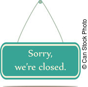 Closed   Sorry Were Closed A Vector