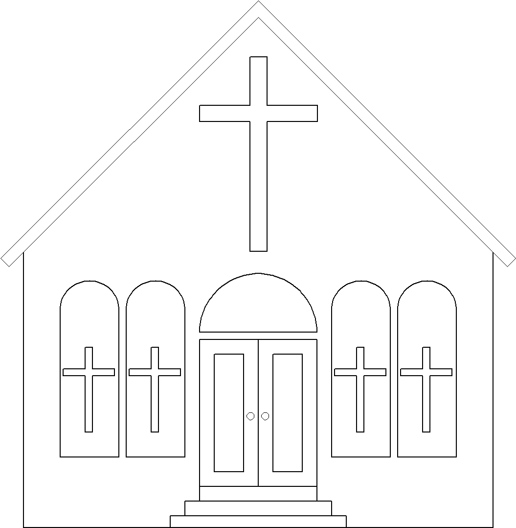 Coloring Page   Church