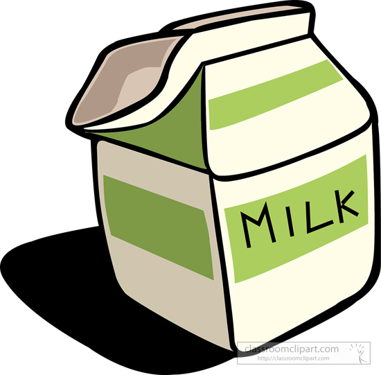 Drink And Beverage Clipart   Cartoon Of Milk 4   Classroom Clipart