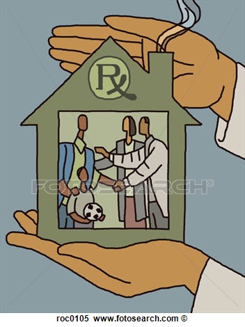 Giving Home Health Care To A Family Inside Roc0105   Search Clipart    