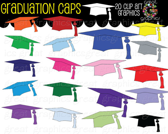 Graduation Clip Art Graduation Cap Clipart Digital Clip Art Printable