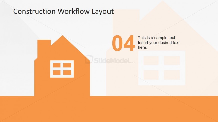 House Clipart Referencing Construction Completion   Slidemodel