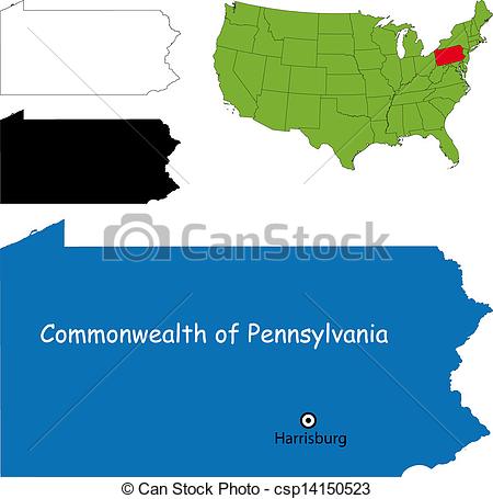 Pennsylvania Map   Csp14150523