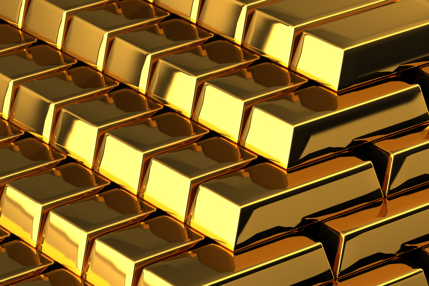 Pile Of Nice Shiny Gold Bars