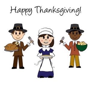 Pilgrims Clipart Image  An African American Pilgrim With Two Caucasian    