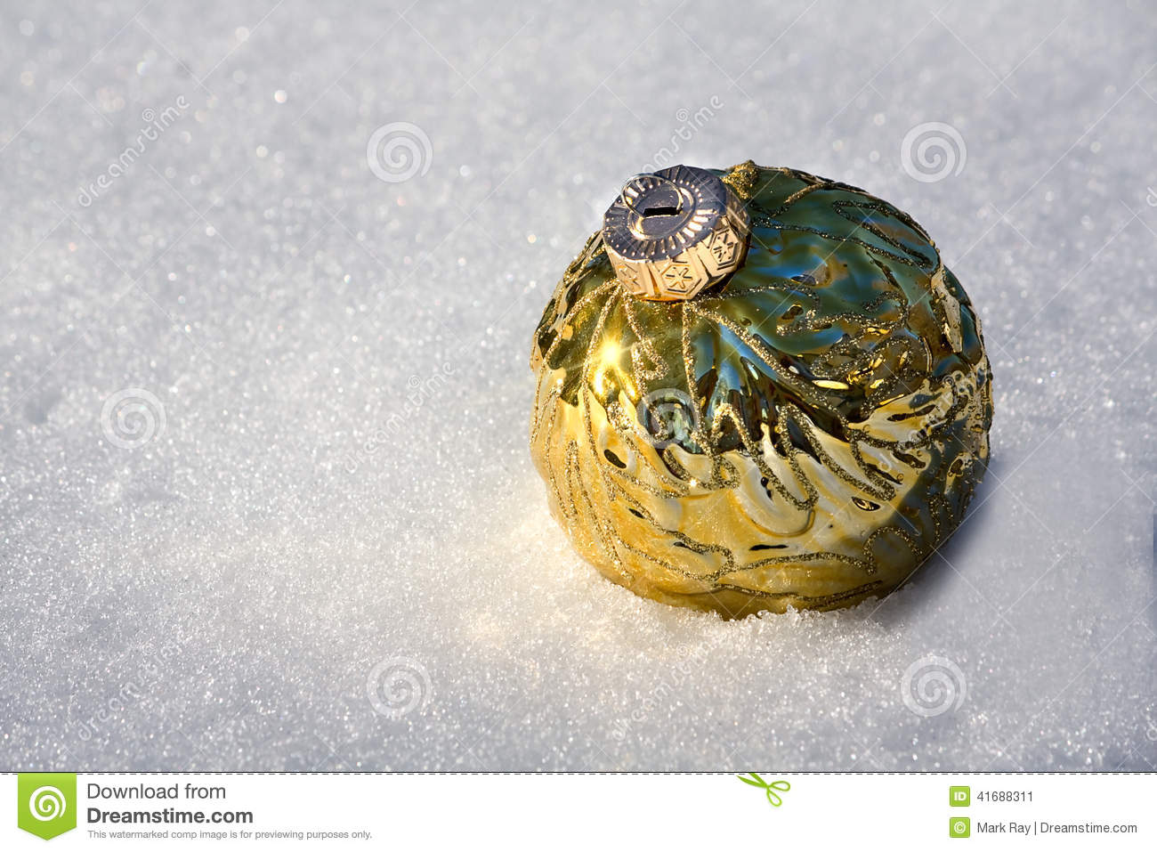 Snow Ornament Stock Photo   Image  41688311