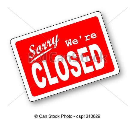 Sorry Were Closed Store Sign Csp1310829   Search Vector Clipart    