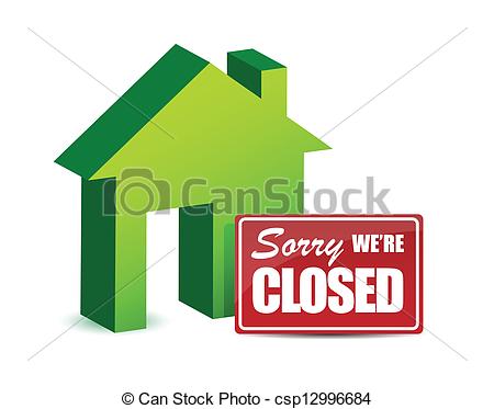 Vector   Business Sorry We Re Closed   Stock Illustration Royalty