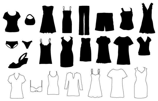 Women S Clothing Vector Graphic Clipart
