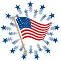 4th Of July Clip Art  American Flag And Stars