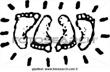 Clip Art Of Happy Feet