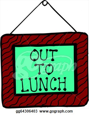 Clip Art Vector   Out To Lunch  Stock Eps Gg64306403   Gograph