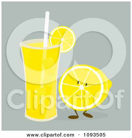 Clipart Glass Of Lemonade   Royalty Free Vector Illustration By
