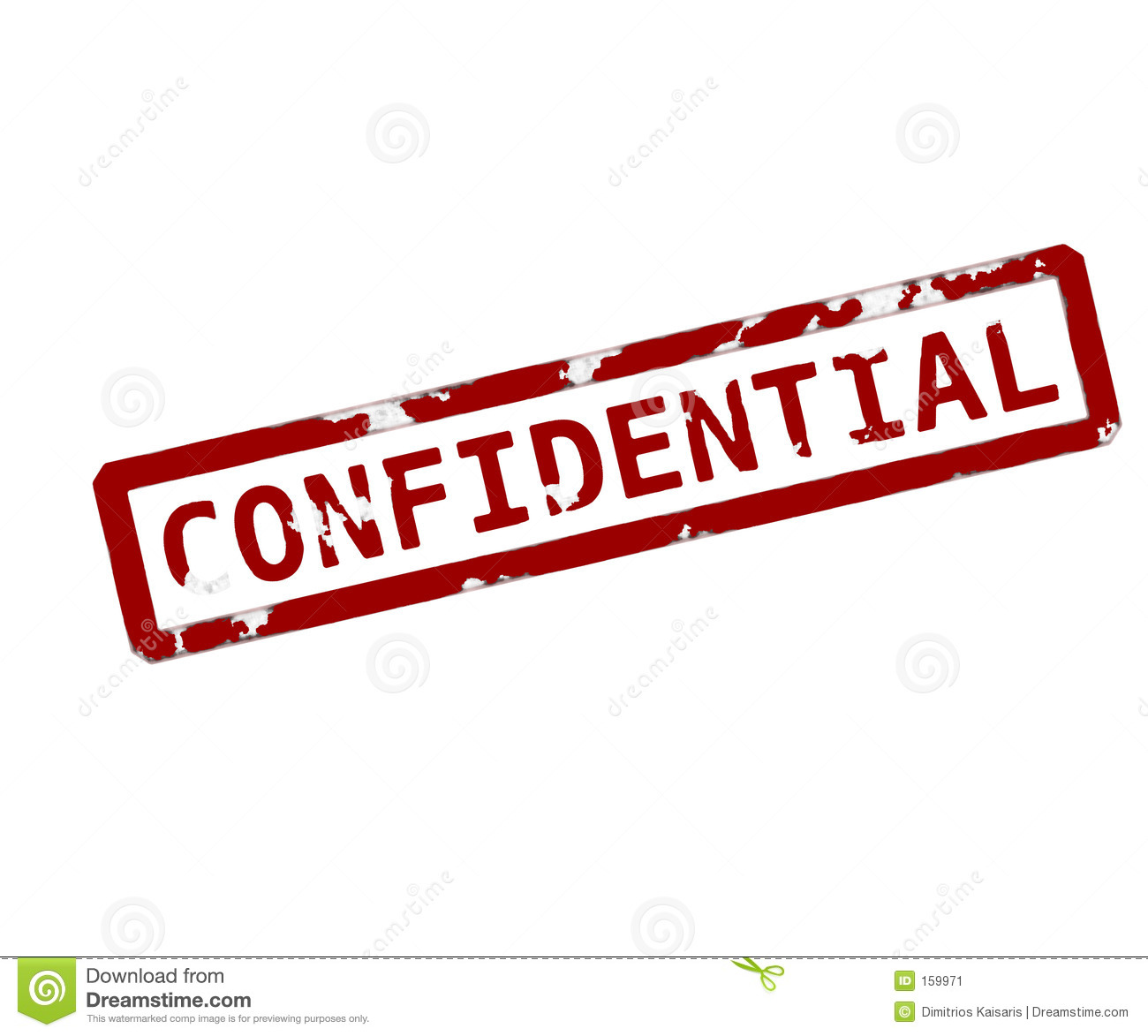 Confidential Rubber Ink Stamp Stock Image   Image  159971