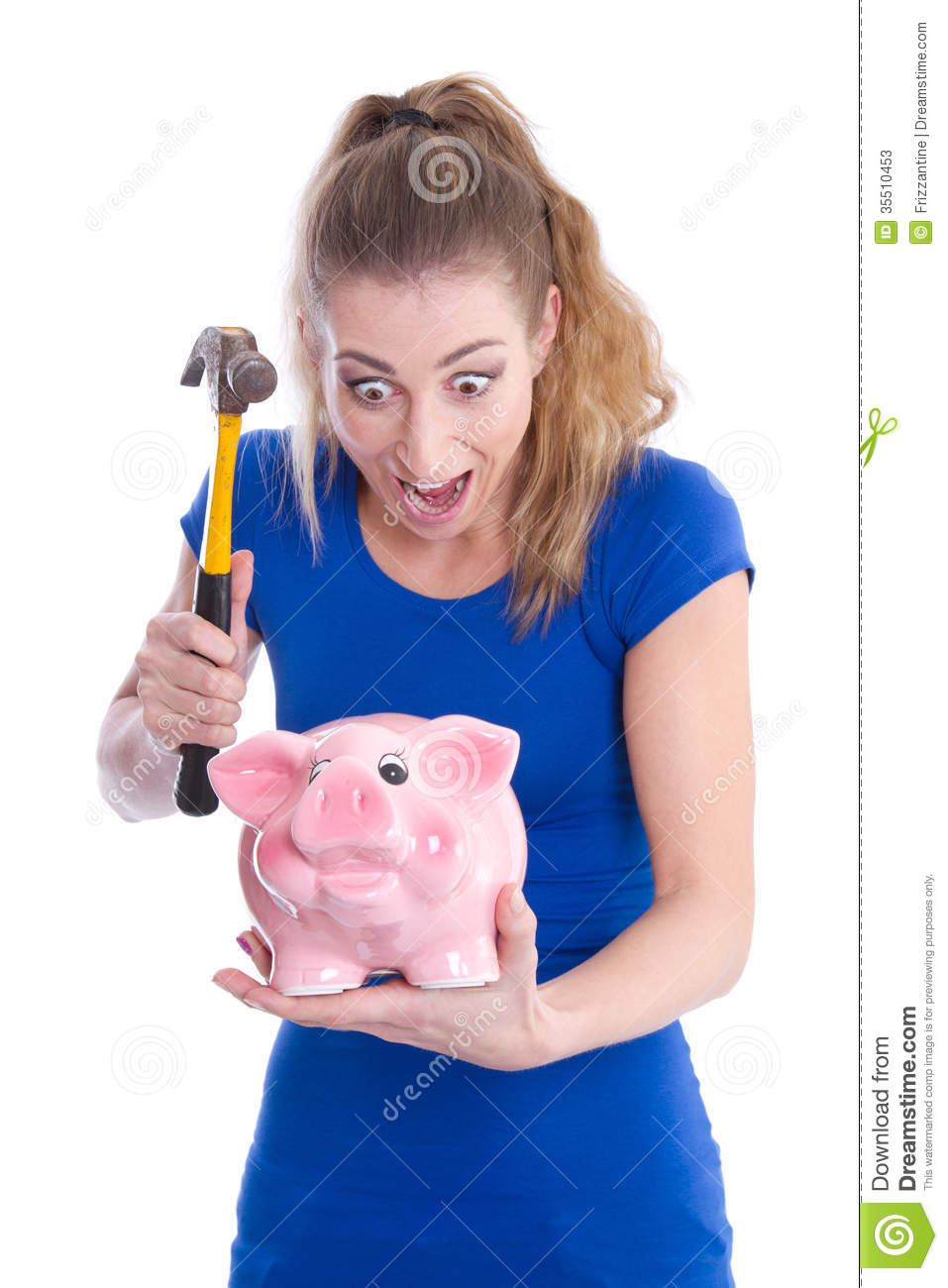 Disappointed Woman With Gift Stock Photos   Image  35510453