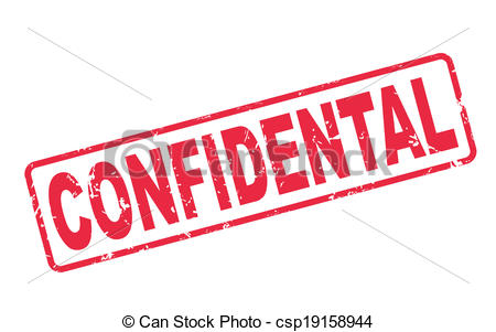 Eps Vector Of Stamp Confidential With Red Text On White   Stamp