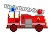 Fire Engine Clip Art Vector Graphics  664 Fire Engine Eps Clipart