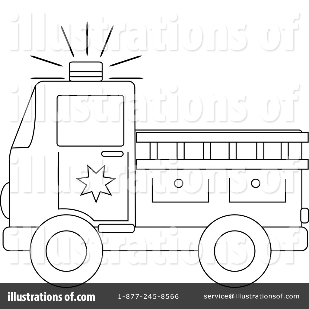 Fire Truck Clipart  212299 By Pams Clipart   Royalty Free  Rf  Stock